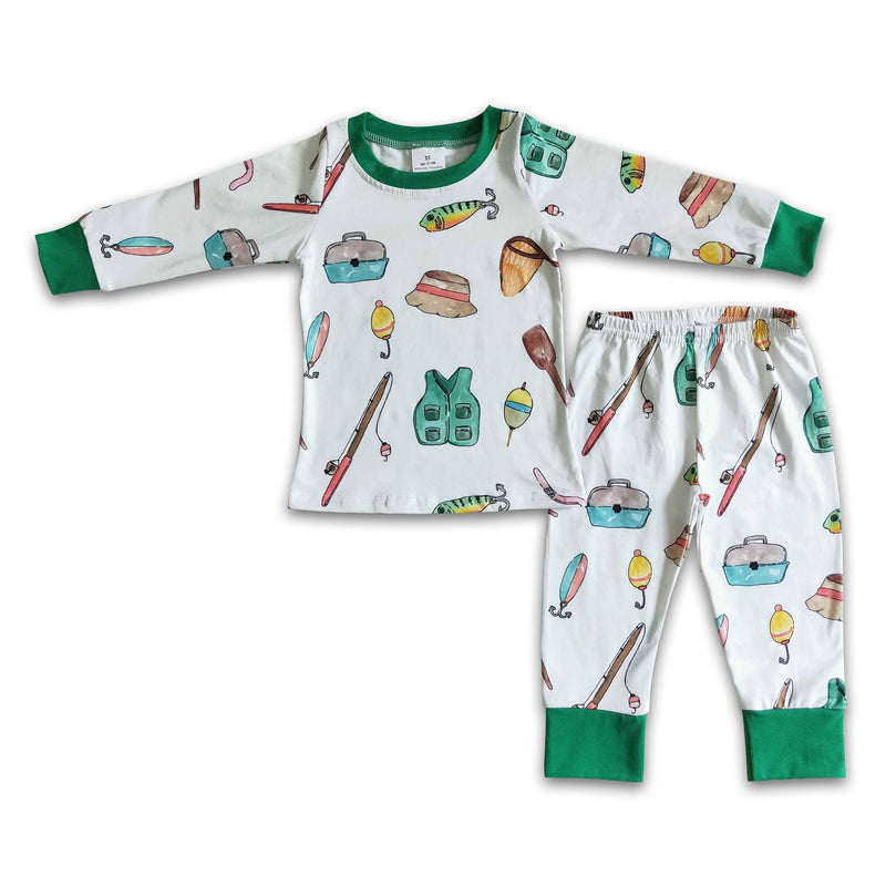 Long sleeve fishing boy pajamas - BIG FRENCHIES