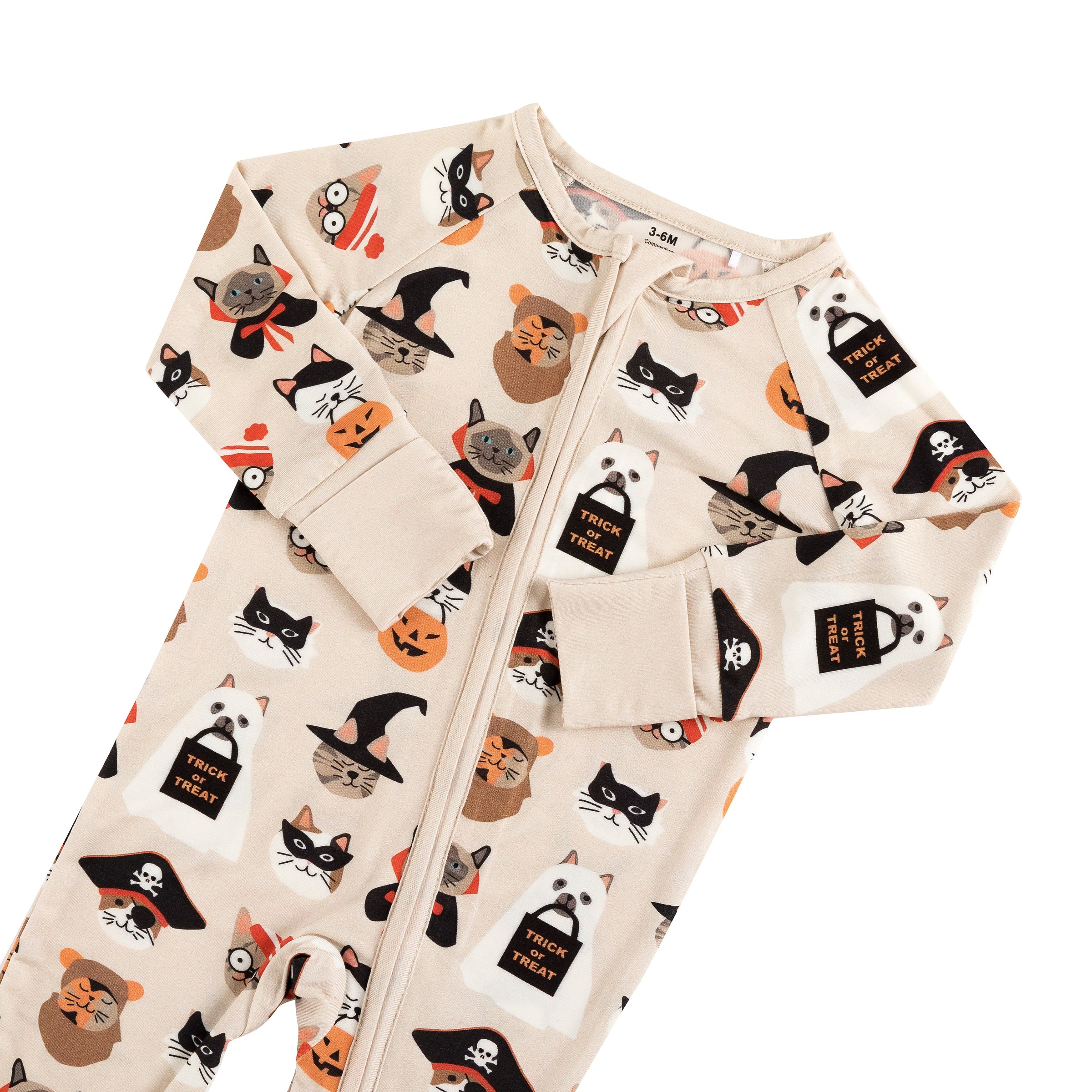 Meow & Treat (Convertible Zip Footies) - BIG FRENCHIES