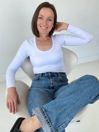 Little Breastfeeding Top - White