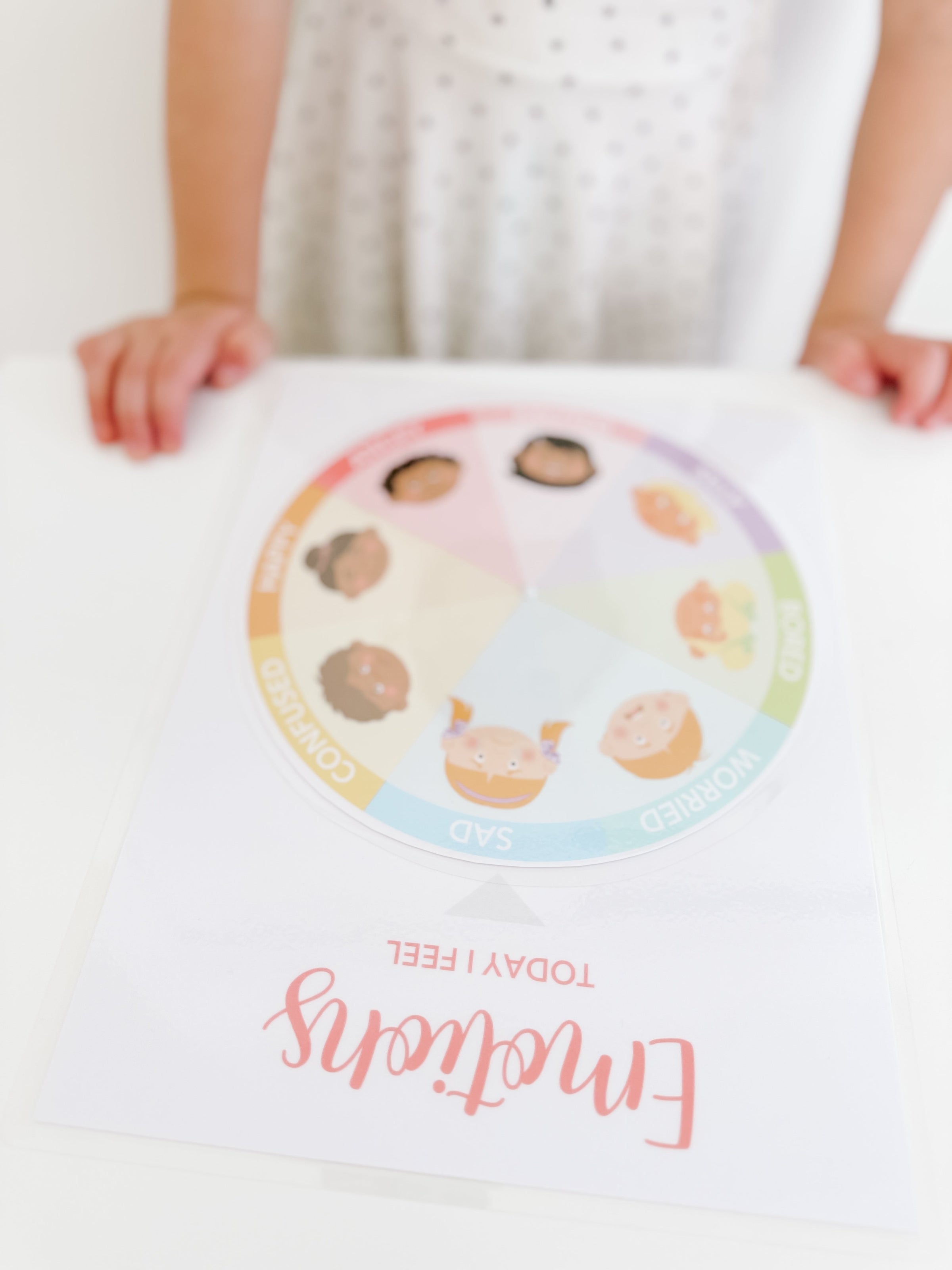 Learning Wheel Spinner Printable Dramatic Play