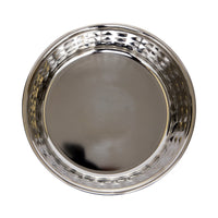 Country Living Set of 2 Hammered Stainless Steel Dog Bowls – Ideal for Extra Large Breeds – Rose Quartz/64oz - BIG FRENCHIES