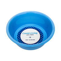 Country Living Set of 2 Coated Stainless Steel Heavy Dog Bowls - Ideal for Medium to Large Breeds - BIG FRENCHIES