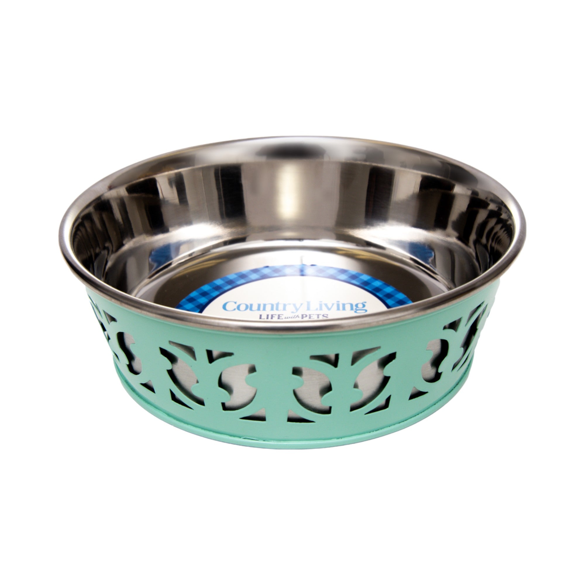 Country Living Set of 2 Stainless Steel Dog Bowls – Farmhouse Style, Ideal for Small to Medium Dogs - BIG FRENCHIES