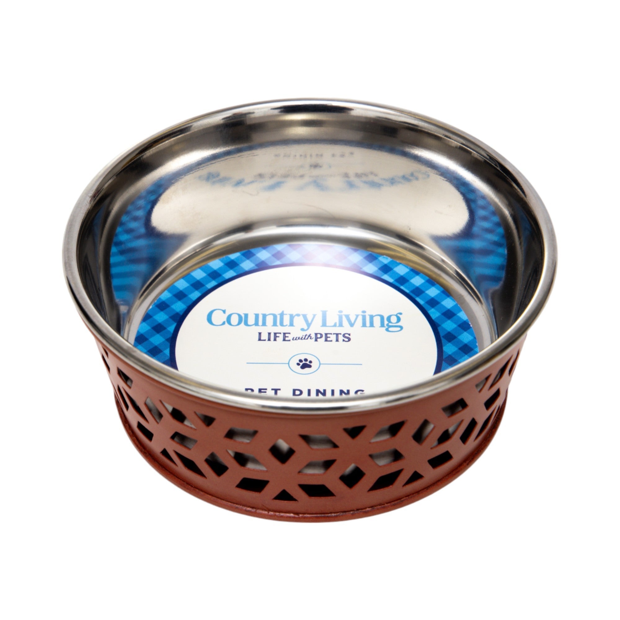 Country Living Set of 2 Stainless Steel Dog Bowls – Farmhouse Style, Ideal for Small to Medium Dogs - BIG FRENCHIES