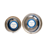 Country Living Stainless Steel Dog Bowl with Cylindrical Mango Wood Holder - BIG FRENCHIES