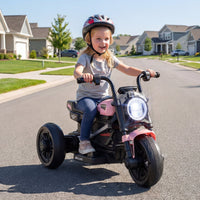 6V Kids Electric Motorcycle with LED Headlight and Music for Toddlers Aged 3-5