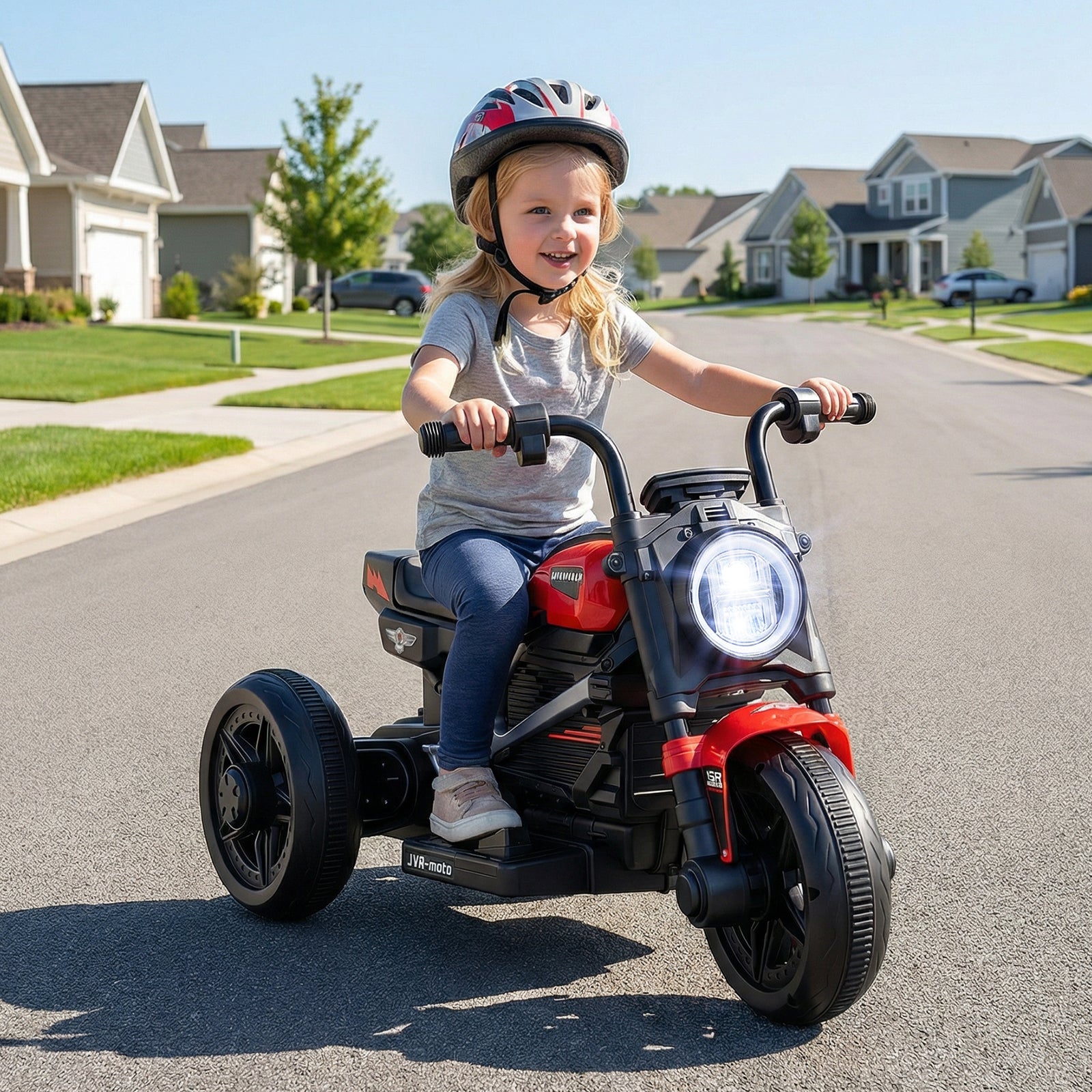 6V Kids Electric Motorcycle with LED Headlight and Music for Toddlers Aged 3-5