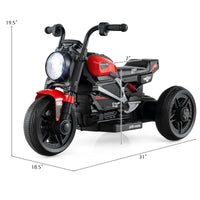 6V Kids Electric Motorcycle with LED Headlight and Music for Toddlers Aged 3-5