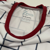 White Squares Zip Romper