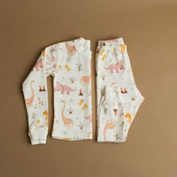 Rose Dino Family Organic Cotton Pajamas Made in USA - BIG FRENCHIES
