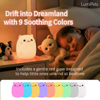 LumiPets® Clive the Cat- Children's Touch Night Light - BIG FRENCHIES