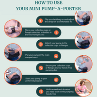 Belt Bag for Small Breast Pumps - Mini Pump-A-Porter