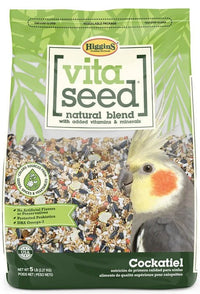 Caged Bird Care Bundle 6” Cuttlebone, Mineral Grit, VetRx & Vita Seed Cockatiel Food