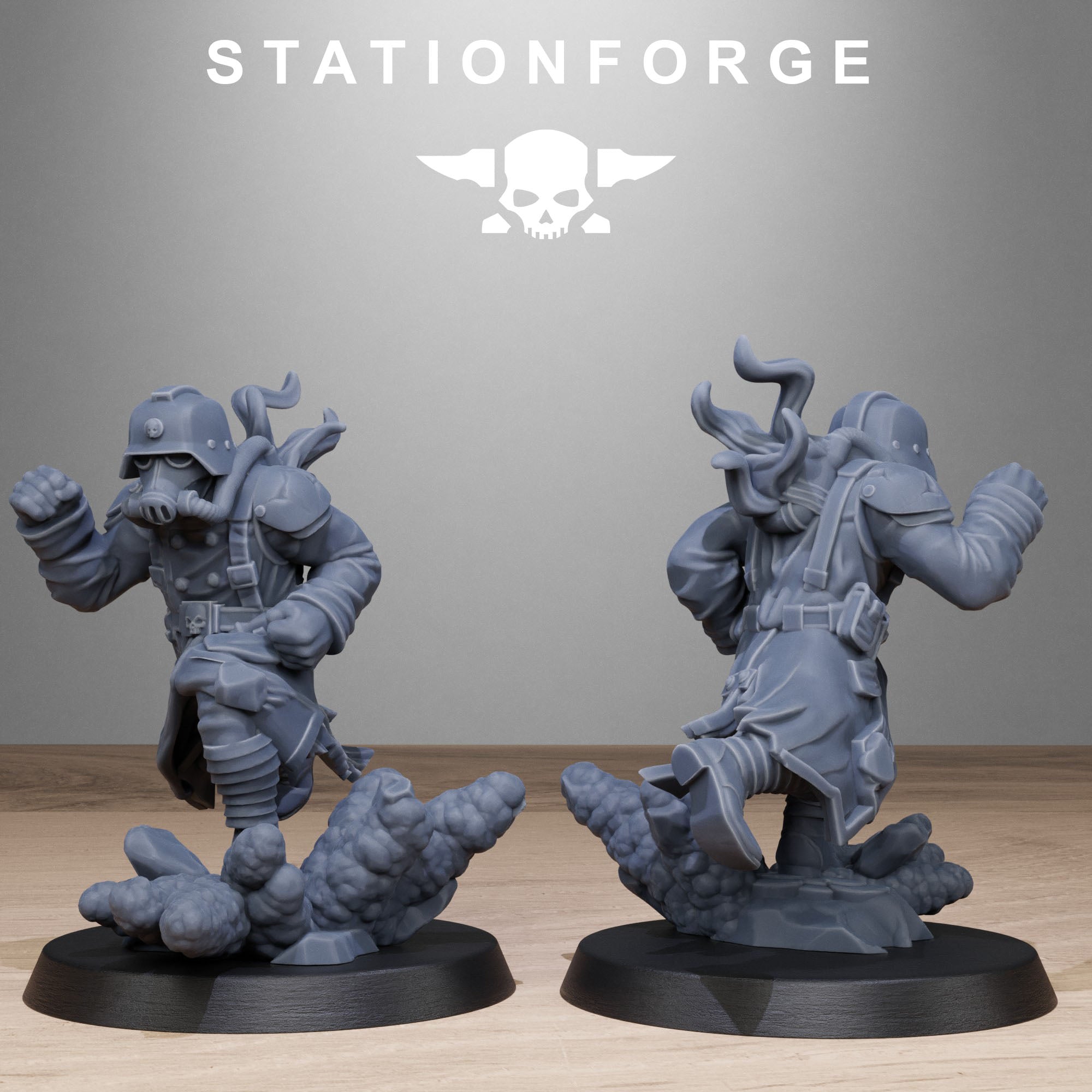 3D Printed GrimGuard Objective Markers by Stationforge Miniatures