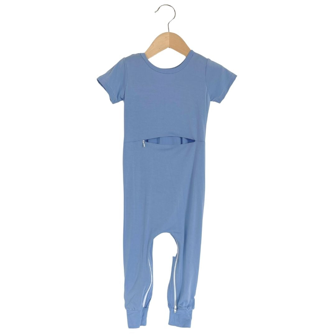 Ocean Bamboo Lyocell Romper with G-Tube Access