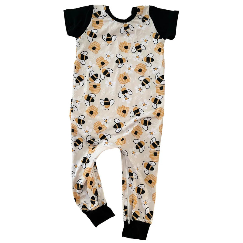 Busy Bee Zip Romper - BIG FRENCHIES