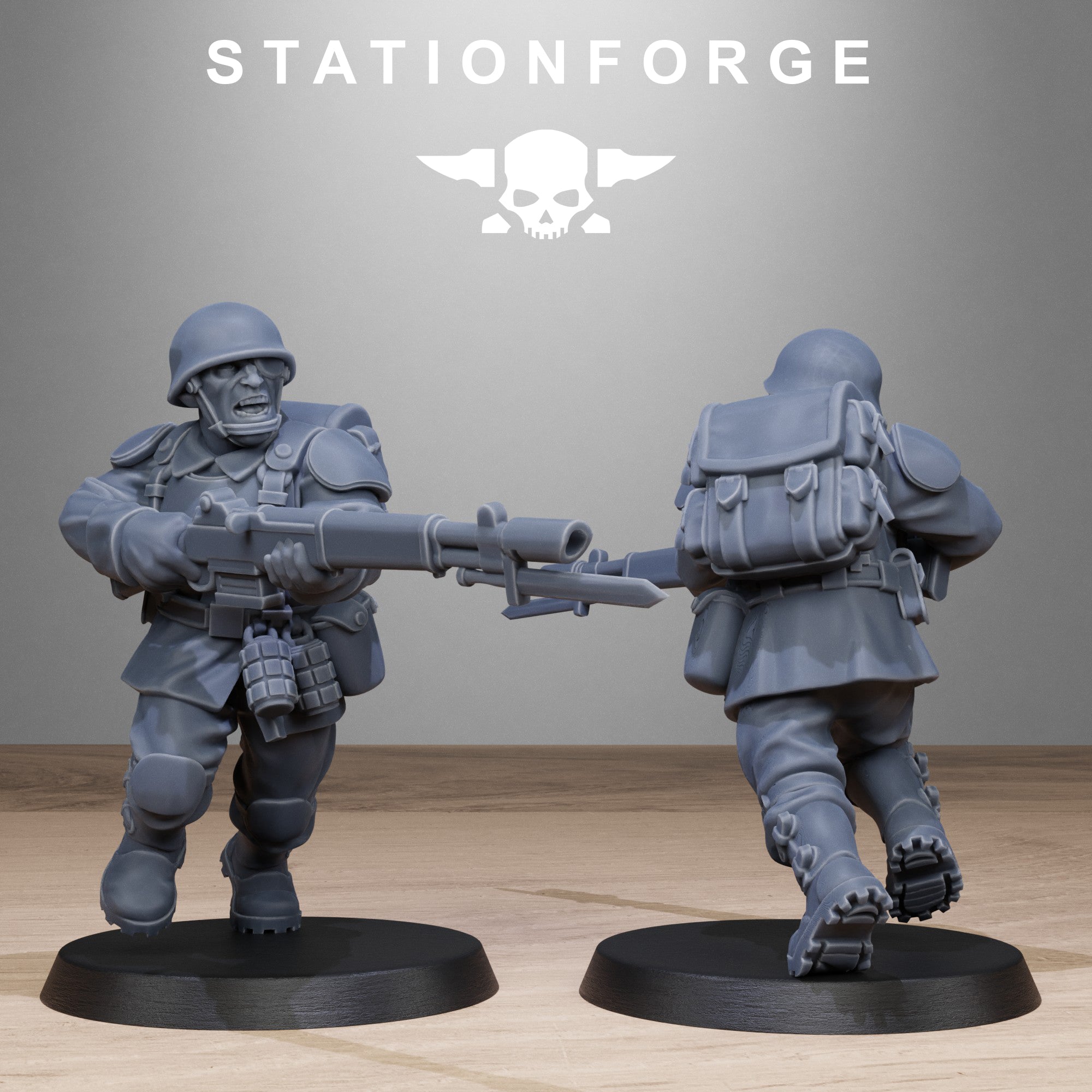 3D Printed FreeGuard Infantry by StationForge Miniatures