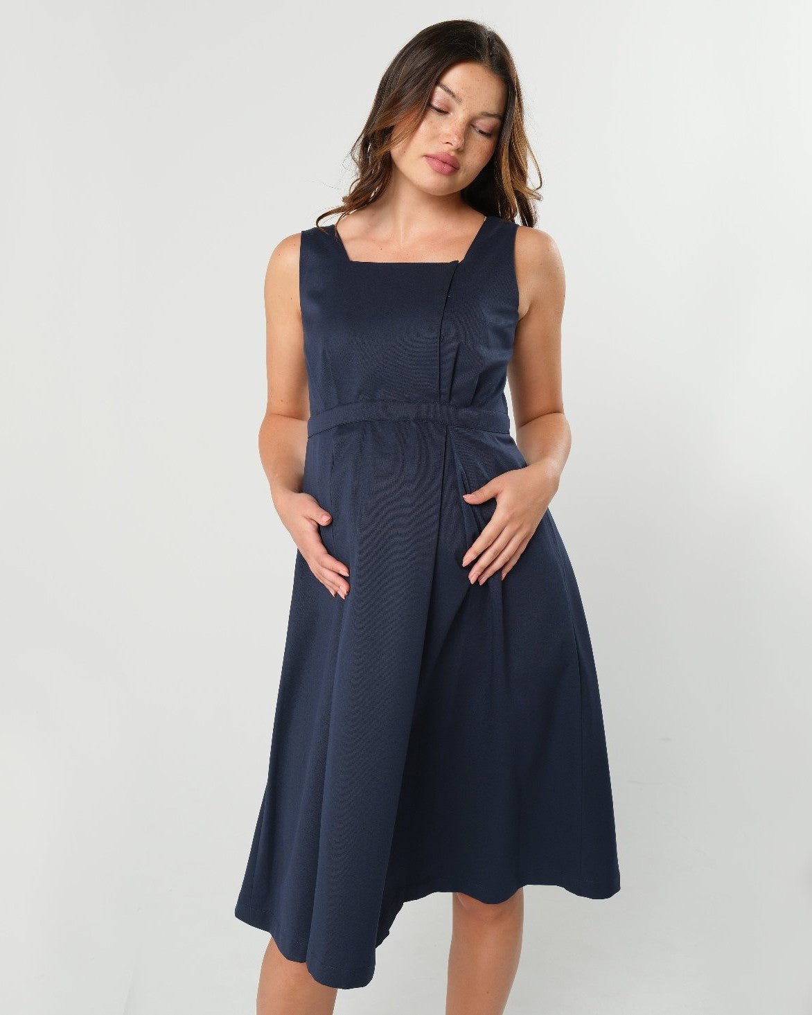 INTO THE BLUE Empire Maternity & Nursing Dress (Regular & Petite) - BIG FRENCHIES