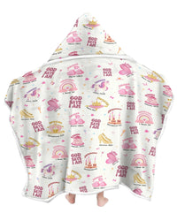 God Says I Am Girl Bamboo Wearable Hooded Blanket