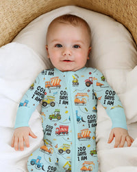 God Says I Am Boy Bamboo Convertible Zippy