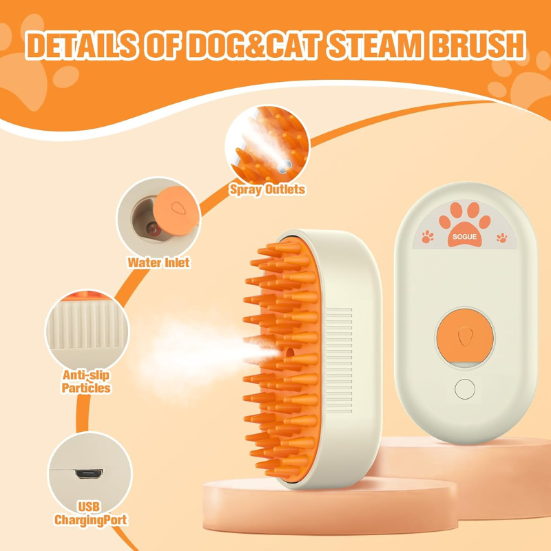 GroomBrush-The All-in-One Pet Gromming Mist Brush - BIG FRENCHIES