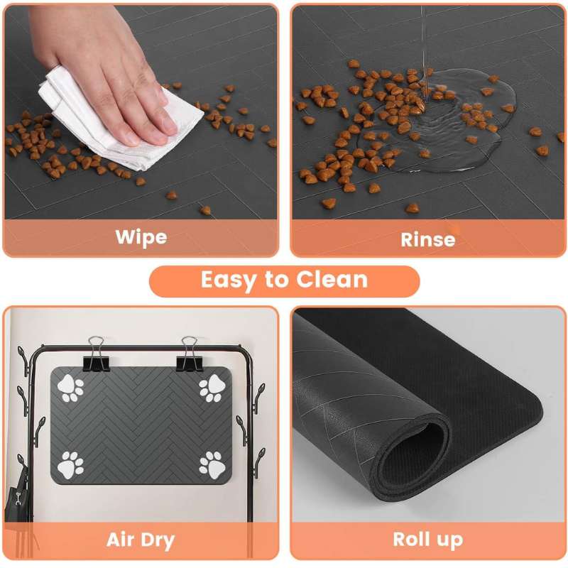 Absorbent Dog Food Mat Waterproof Pet Feeding Mat for Dogs & Cats - BIG FRENCHIES