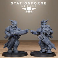 3D Printed Solaris Dragon Squad by StationForge Miniatures