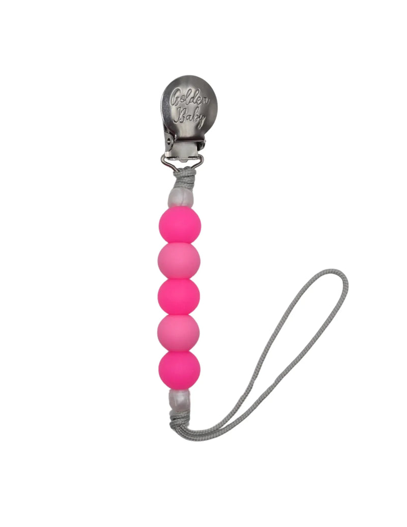Glow in the Dark Pacifier Clip // Pink - BIG FRENCHIES