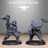 3D Printed GrimGuard Jungle Fighter Mutants x10 by StationForge Miniatures