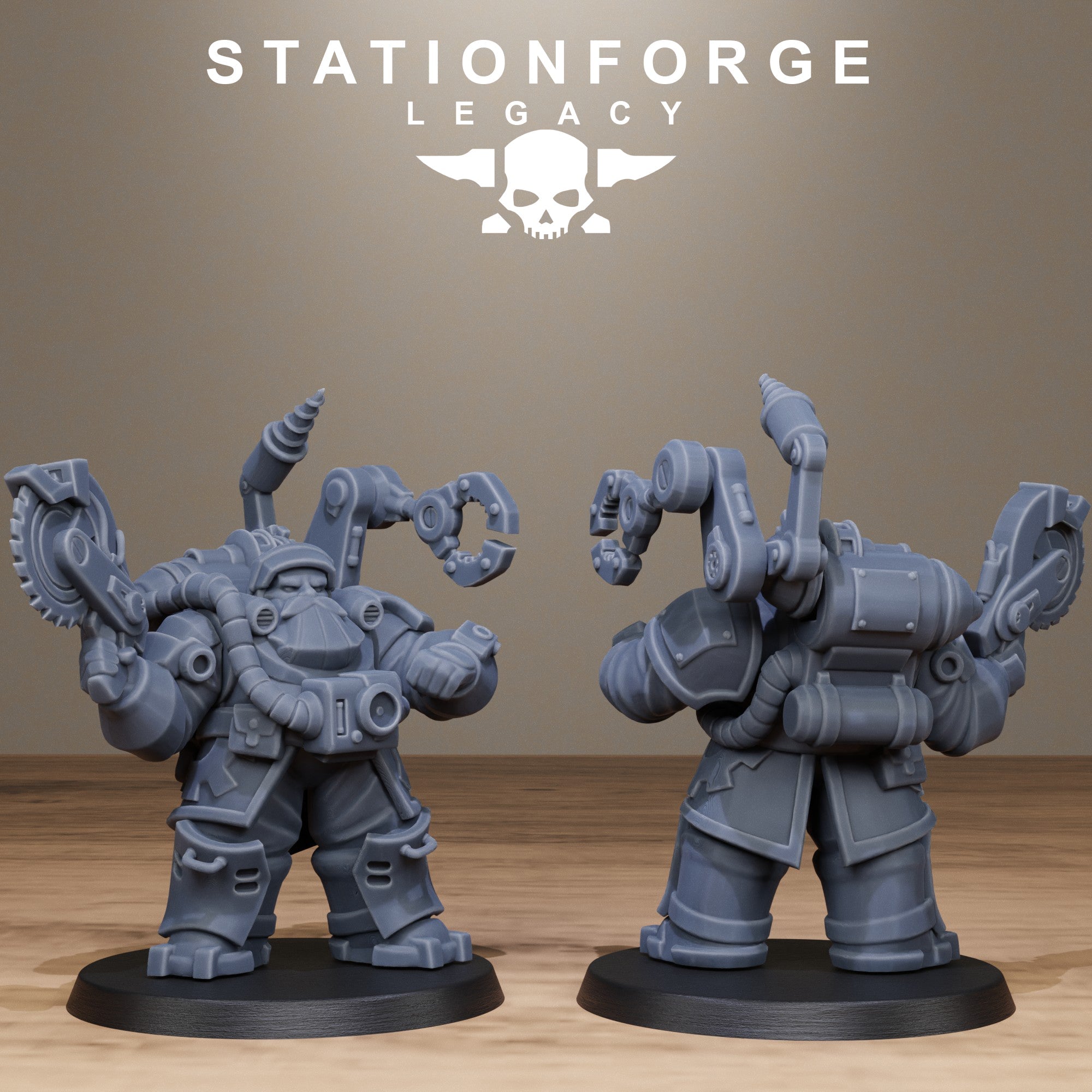3D Printed Ironvale Dwarf Leaders by Stationforge Miniatures