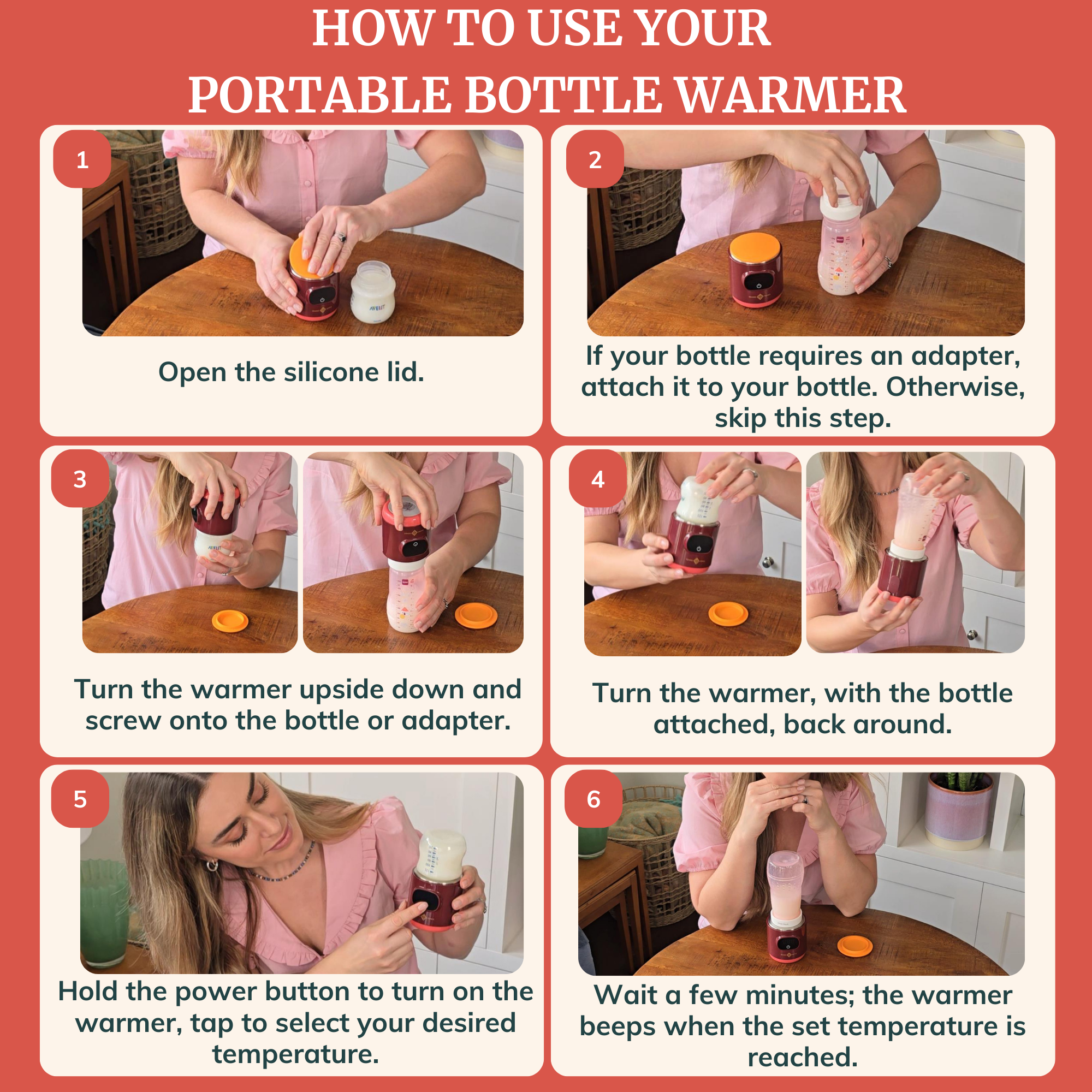 Portable Milk Warmer for Bottles - Simone