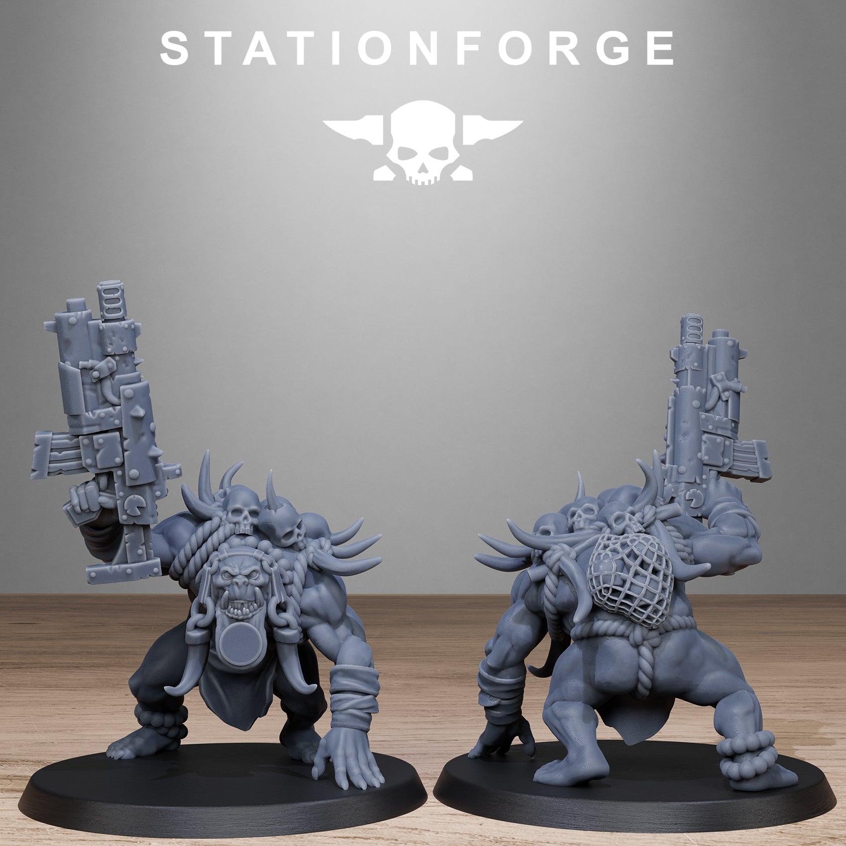 3D Printed Orkaz Tribal Infantry by StationForge Miniatures