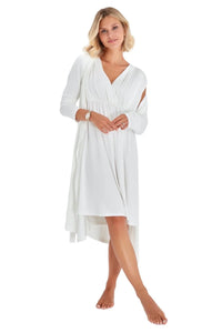 Sleep Well Maternity/Nursing Nightgown & Robe Set - BIG FRENCHIES