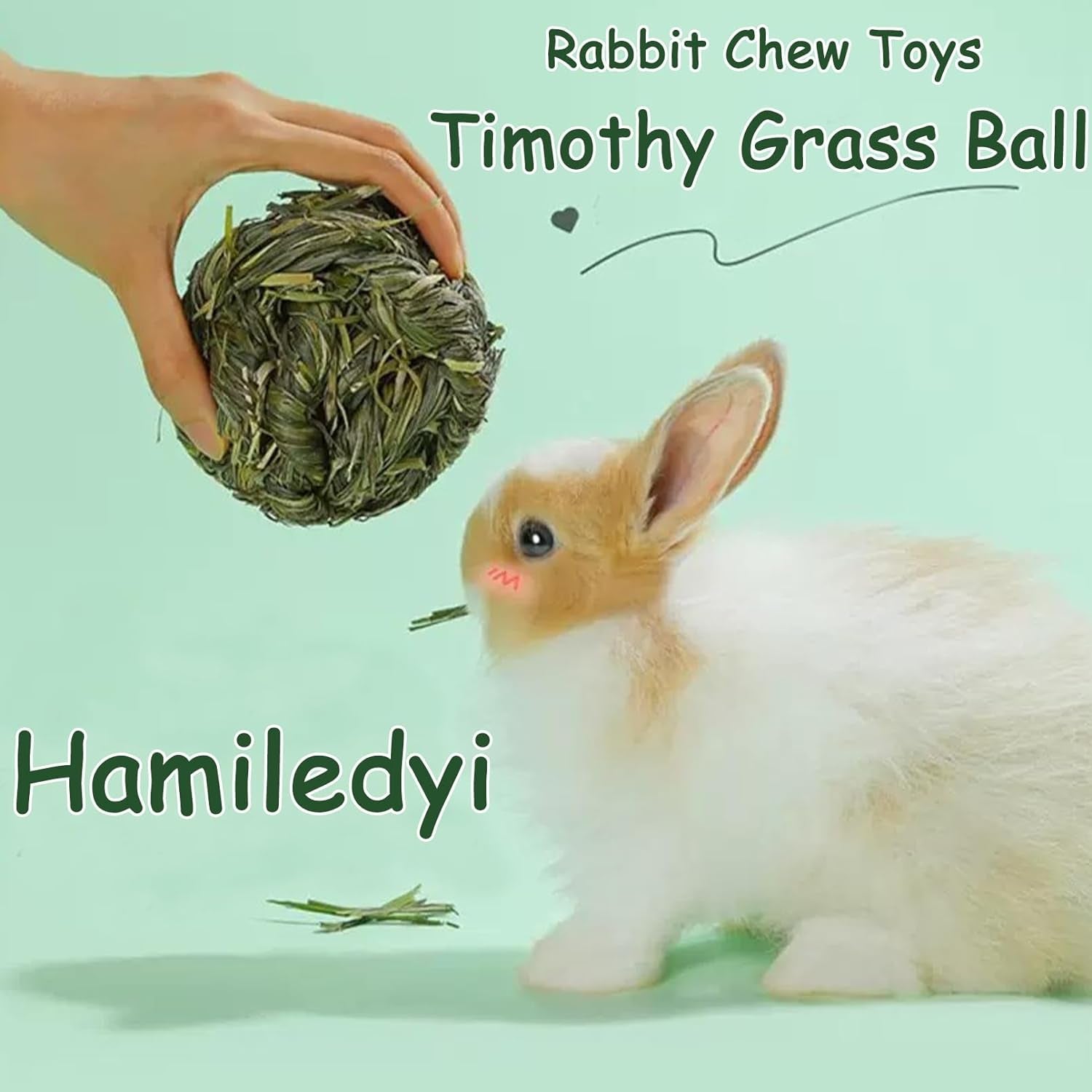 Get Your Furry Friends Hopping with Our Timothy Grass Chew Ball – Perfect Playtime for Bunnies, Hamsters, and Guinea Pigs! 🐰🐹🥳 - BIG FRENCHIES