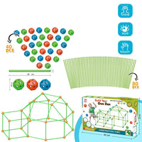 Children's DIY Bead Insertion Tent Game House With Building Blocks