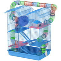 18.5inch 5 Tier Hamster Cage With Tubes And Tunnels