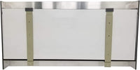 Aa-Skyline-Bsilver 2.0 Wall Mounted Aquarium, Brushed Silver - BIG FRENCHIES