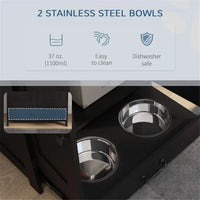 Dog Food Storage Cabinet-Black