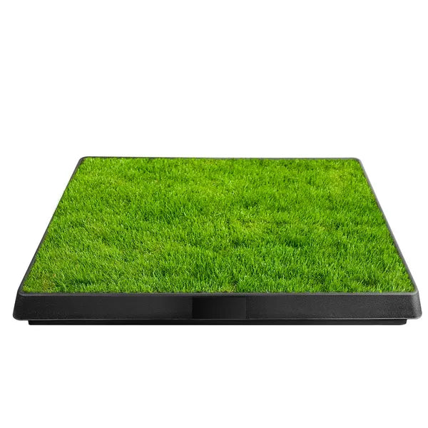 Dog Toilet Indoor Puppy Training Pad, Dog Potty Pet Training Grass Mat, Removable Waste Tray For Easier Clean Up, Artifi