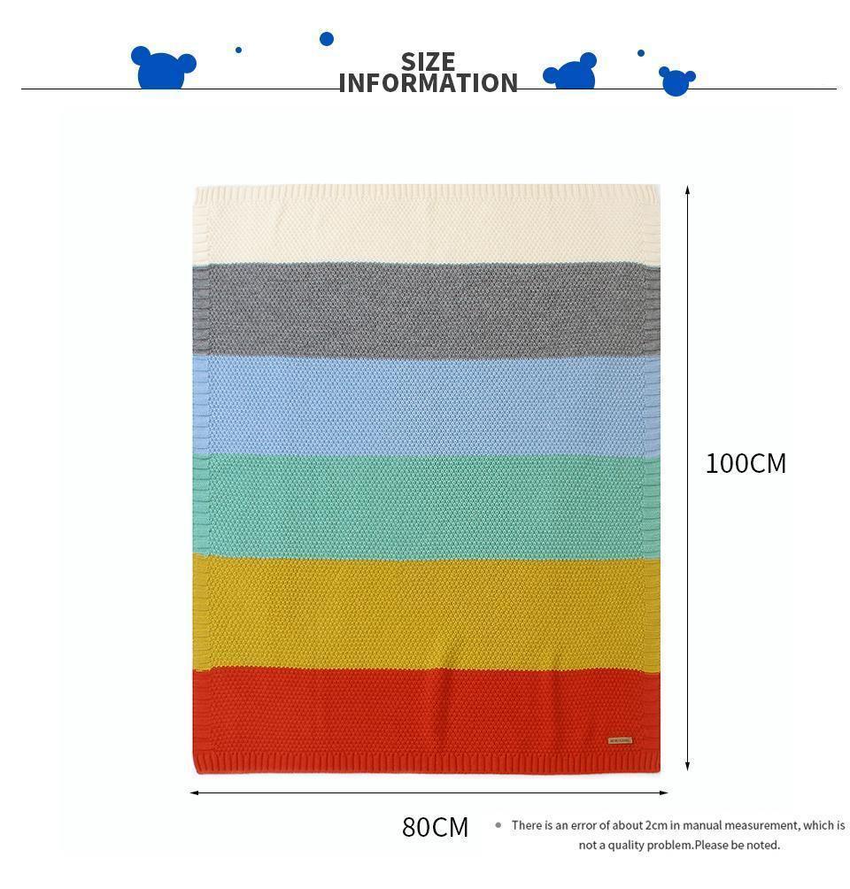 Baby Blankets Knitted Swaddle Wrap Envelopes for Stroller Bedding Blankets for Infants Soft Warm Sleep Covers Blanket for Kids - BIG FRENCHIES