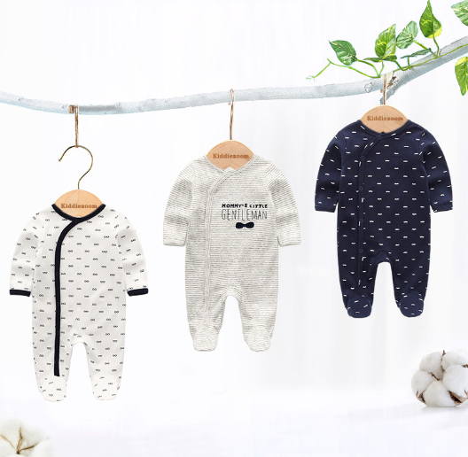 Newborn Onesie Pajama Set - 3 Units (One Set) - # BAAA81810018