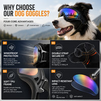 Dog Goggles For Medium & Large Dogs