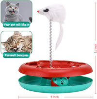 Exciting Interactive Cat Toy Set - Tower of Tracks with Mouse Teaser and Rolling Balls for Endless Fun! - BIG FRENCHIES