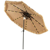 9 Foot Portable Beach Umbrella with Led Lights.