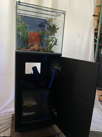 ULTRA CLEAR GLASS - 18 gallon cube fish tank aquarium full setup w/ filtration