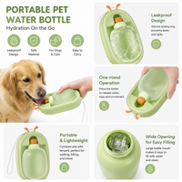 Portable Pet Water Bottle With Cute Antlers Food Grade, BPA Free, Leak Proof Travel Cup For Dogs, Durable, Easy-to-Clean