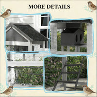 Bird Cage Starter Kit with Detachable Rolling Stand