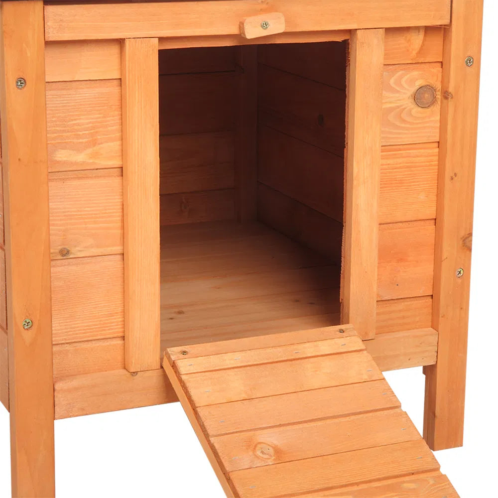 20-inch removable roof, waterproof, green asphalt roof, cedar wood, wooden chicken and rabbit cage