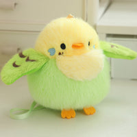 Cartoon Parrot Plush Toy Pendant For Girls Bags And Keychains