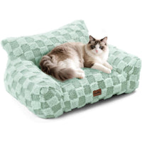 Made4Pets Medium Sage Green Plaid Pet Sofa Bed,Pickup Only